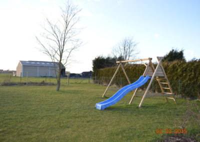 Installation d'une balançoire