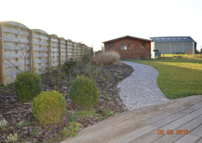 Aménagement complet de jardin - massif végétal